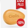 Generic Cialis 10 mg Daily x 200 Tabs