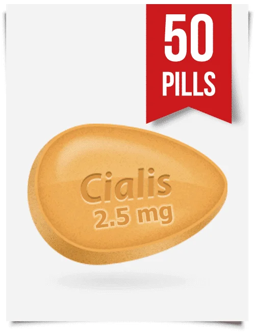 Generic Cialis 2.5 mg Daily x 50 Tabs