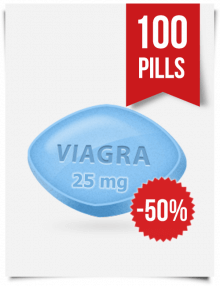 Generic Viagra 25 mg Daily x 100 Tabs
