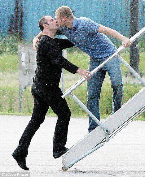 John Travolta gay kissing