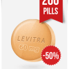 Generic Levitra 60 mg x 200 Tabs
