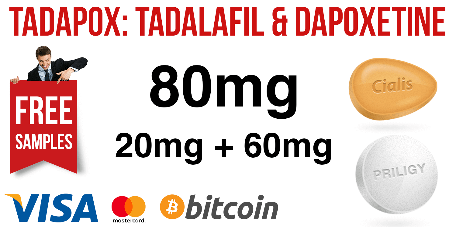 Tadapox 20mg tadalafil 60mg dapoxetine