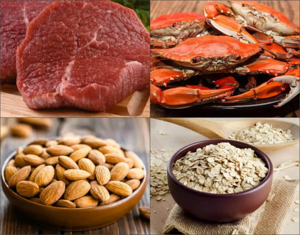Zinc rich foods